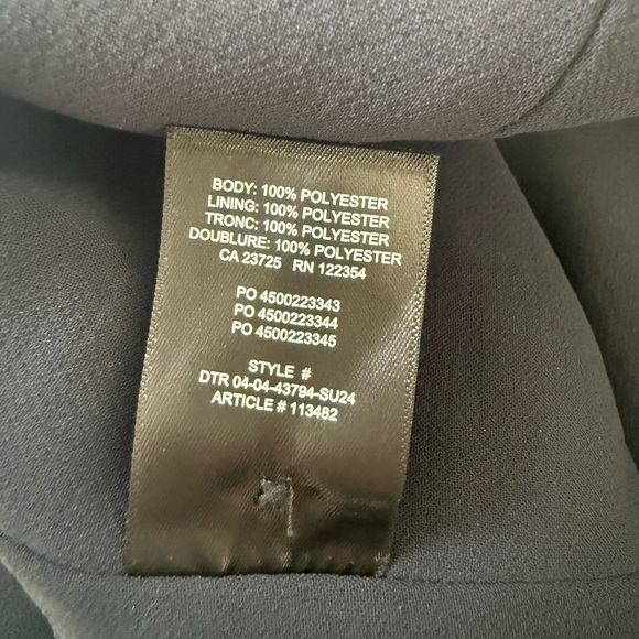 Aritzia Wilfred Vito Vest Crepette Halter Navy Size 2 – Tailored Suiting Top - Picture 6 of 7